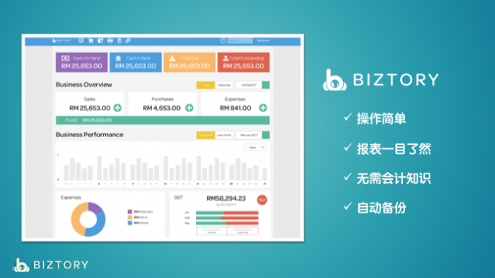 biztory dashboard